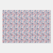 Französisches Muster für Bastille Day 8 Geschenkpapier Set (Vorderseite 3)