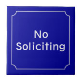 Französisches No-Solicing-Zeichen Fliese (Vorderseite)