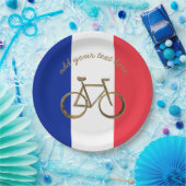 Französisches Pappteller (Party)