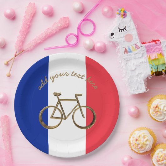 Französisches Pappteller (Party)