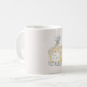 Französisches Parfüm mit Schleife Kaffeetasse (Vorderseite Links)