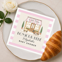 Französisches Paris Café Bébé Mädchen Baby-Party