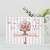 Französisches Party des Einladung (Stehend Vorderseite)