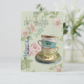 französisches Party für Geburtstagsgebäck Einladung (Stehend Vorderseite)