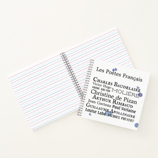 Französisches Poet-Notebook Notizblock (Innenseite)