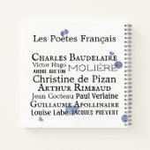 Französisches Poet-Notebook Notizblock (Rückseite)