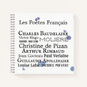 Französisches Poet-Notebook Notizblock (Vorderseite)