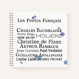 Französisches Poet-Notebook Notizblock