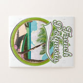 Französisches Polynesien Reiselogo. Puzzle (Horizontal)