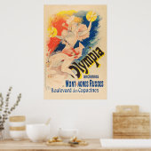 Französisches Poster: Frauen spielen Crash Cymbals Poster (Küche)