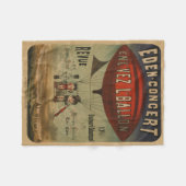 Französisches Poster von zwei Künstlern in der Luf Fleecedecke (Vorderseite (Horizontal))