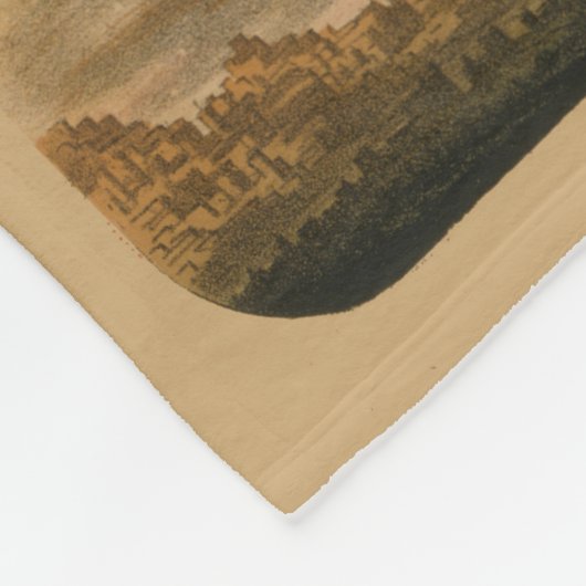 Französisches Poster von zwei Künstlern in der Luf Fleecedecke (Ecke)