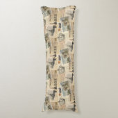 Französisches Postkarten-Paris-Körper-Kissen Seitenschläferkissen (Vorderseite Vertikal)