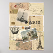 Französisches Postkarten-Sammelposter oder Print Poster (Vorne)