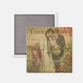 Französisches Postkartenmagnet Magnet (Vorderseite/Rückseite)