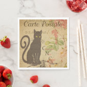 Französisches Postkartenpapier Napkin Serviette (Beispiel)