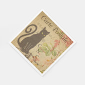 Französisches Postkartenpapier Napkin Serviette (Ecke)