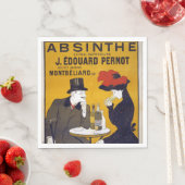 Französisches Postkartenpapier Napkin Serviette (Beispiel)