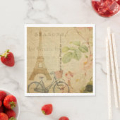Französisches Postkartenpapier Napkin Serviette (Beispiel)
