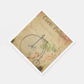 Französisches Postkartenpapier Napkin Serviette (Ecke)