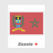 Französisches Protektorat unter marokkanischer Fla Aufkleber (Blatt)