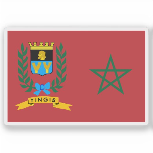 Französisches Protektorat unter marokkanischer Fla Aufkleber (Vorderseite)