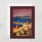 Französisches Reiseplakat, Touren durch Syrien Postkarte (Vorne/Hinten)