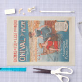 Französisches Reiseposter Seaside Sailers Ladys Seidenpapier (Handwerk)