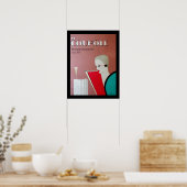 Französisches Restaurant Art Deco Plakat Französis (Küche)