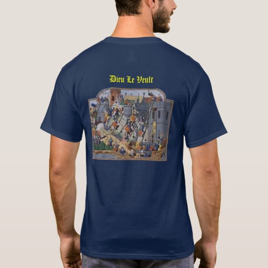 Französisches Ritter-Shirt T-Shirt (Rückseite)