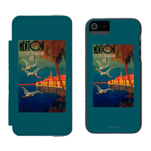 Französisches Riviera-Reise-Plakat # 1 Incipio Watson™ iPhone 5 Geldbörsen Hülle
