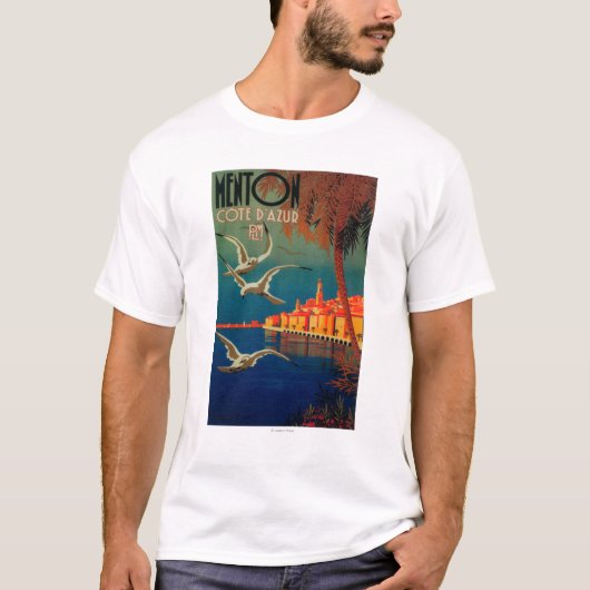 Französisches Riviera-Reise-Plakat # 1 T-Shirt (Vorderseite)