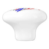 Französisches Rooster Keramikknauf (Seitenansicht)