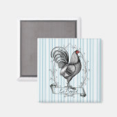 Französisches Rooster Le Poulet Magnet (Vorderseite/Rückseite)