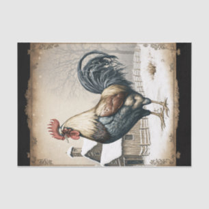 Französisches Rooster Seidenpapier