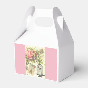 Französisches Rosa-Thema Vintage Paris Geschenkbox Geschenkschachtel