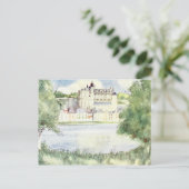 Französisches Schloss Postkarte (Stehend Vorderseite)