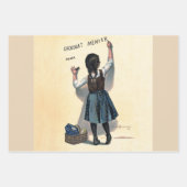 Französisches Schokolade Party Steinlen Art Geschenkpapier Set (Vorderseite 3)