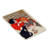 Französisches Schokolade Party Steinlen Art Magnet (Rechte Seite)