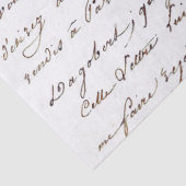 Französisches Script Vintag Letter Curwriting Seidenpapier (Detail)