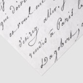 Französisches Script Vintag Letter Curwriting Seidenpapier (Detail)