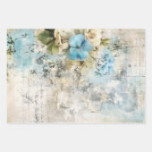 Französisches Shabby Chic-Muster Geschenkpapier Set (Vorderseite)