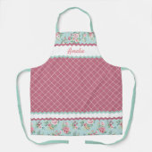 Französisches Shabby Chic Pastell Aquamarin Blue P Schürze (Vorderseite)