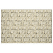 Französisches Skript, Eiffelturm und Pariser Porto Stoff (Fat Quarter (45,7 x 55,9 cm))