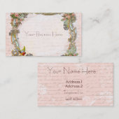 Französisches Skript schreiben und Scrolls auf Ros Visitenkarte (Vorne/Hinten)