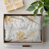 Französisches Skript Vintag-Gelbes Papiertütenpapi Seidenpapier (Geschenk)