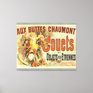 Französisches Spielzeug Joets Freunde Vintage Post Leinwanddruck
