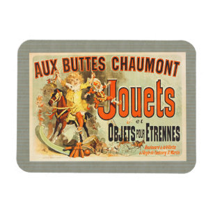 Französisches Spielzeug Joets Freunde Vintage Post Magnet