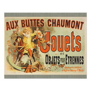 Französisches Spielzeug Joets Freunde Vintage Post Poster