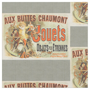 Französisches Spielzeug Joets Freunde Vintage Post Stoff